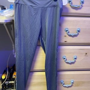 blue workout leggings